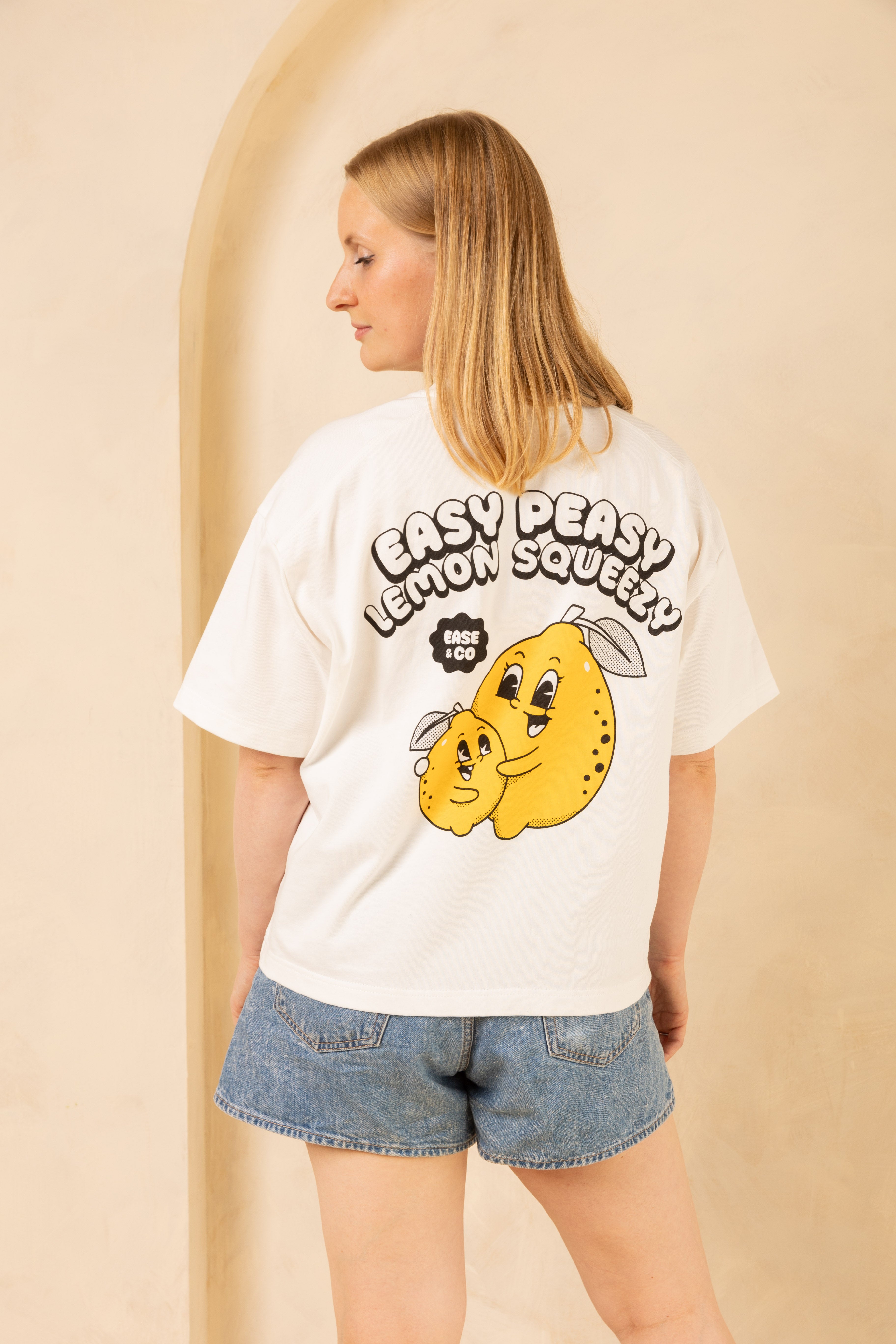 Breastfeeding Friendly Zip Access T-Shirt - Lemons