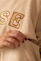 Breastfeeding Friendly Zip Access Sweatshirt - Beige