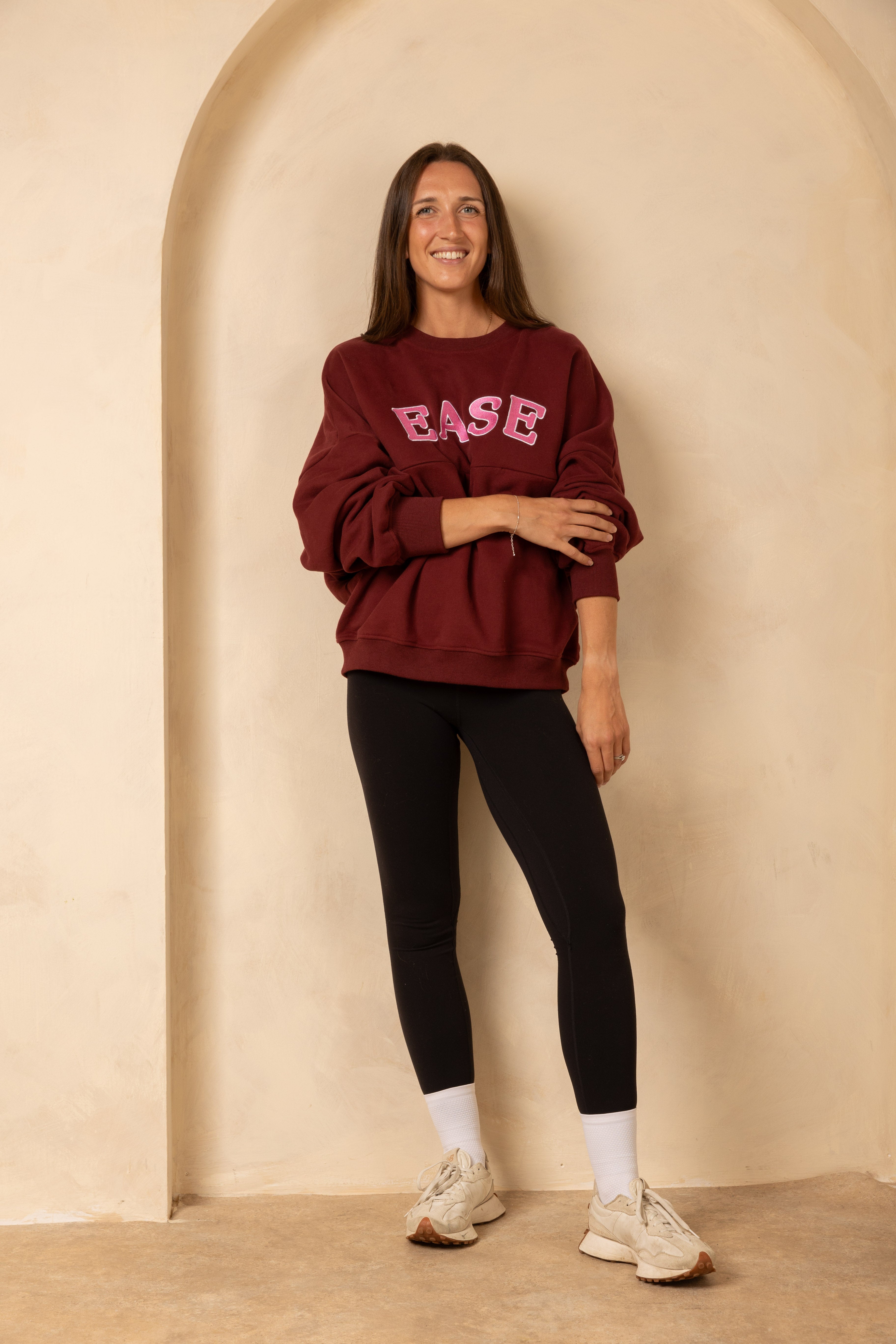 Breastfeeding Friendly Zip Access Sweatshirt - Burgundy