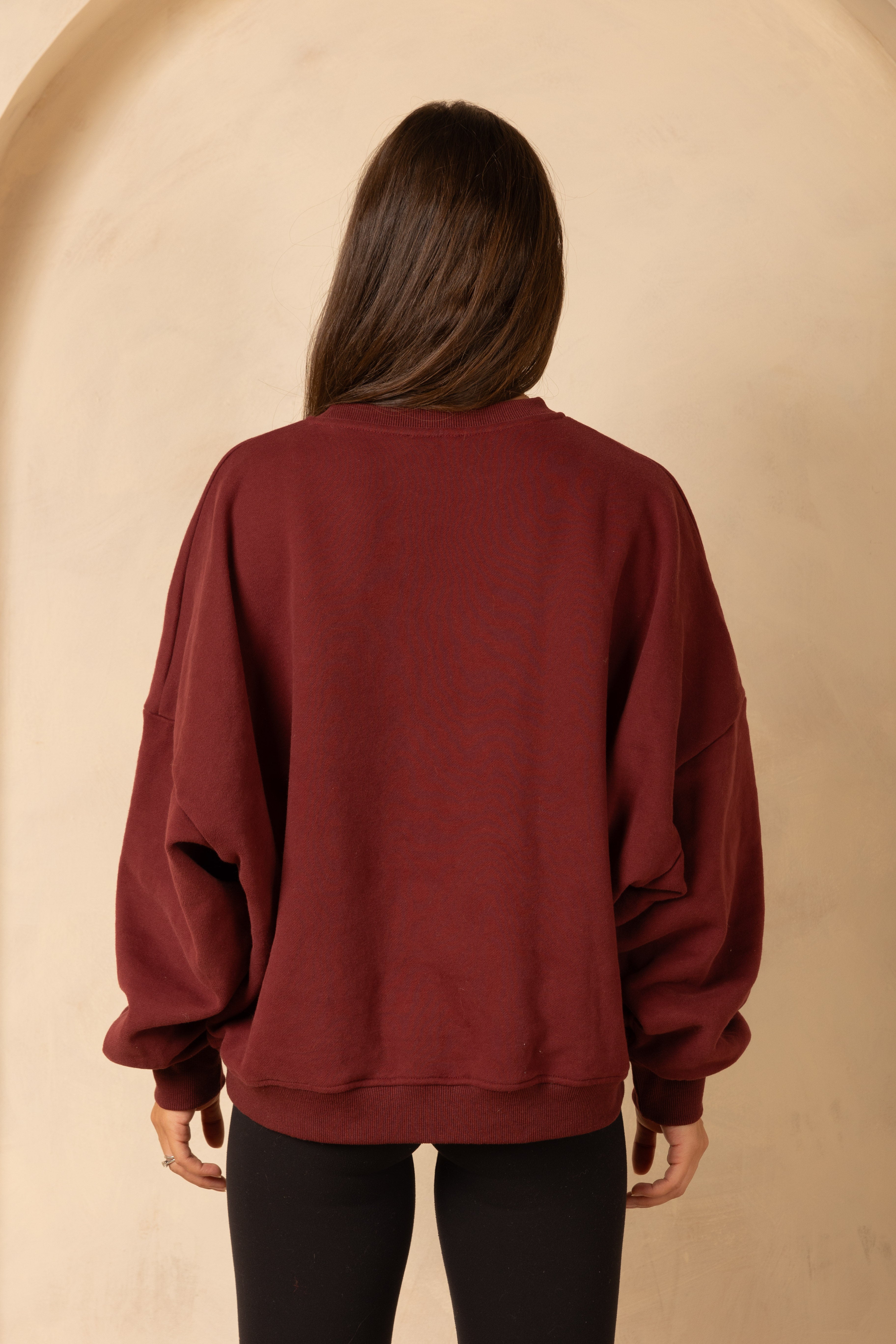 Breastfeeding Friendly Zip Access Sweatshirt - Burgundy