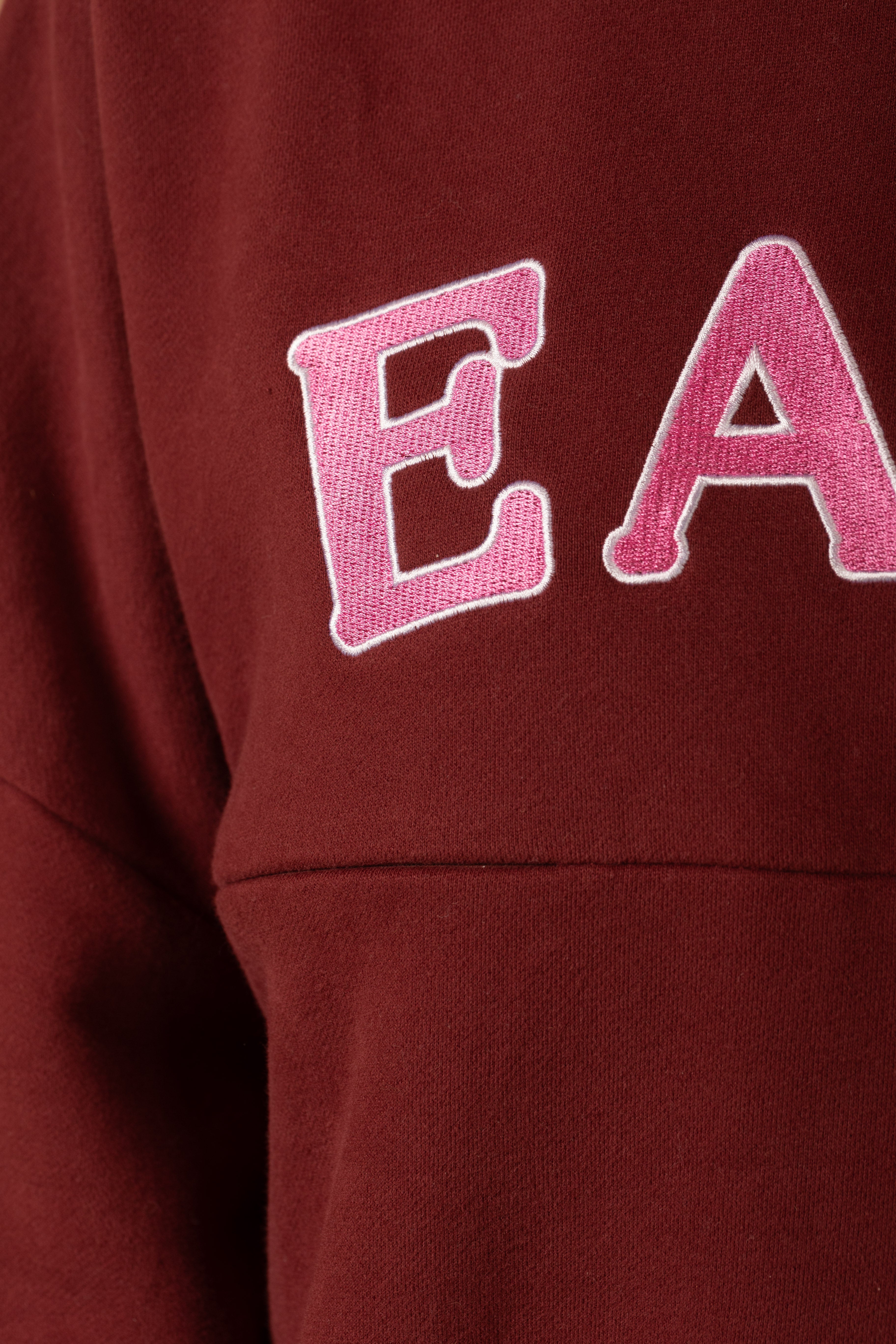 Breastfeeding Friendly Zip Access Sweatshirt - Burgundy