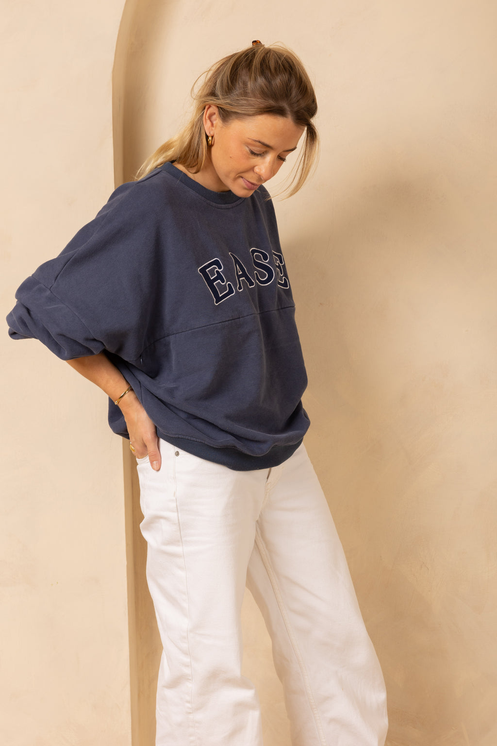 Breastfeeding Friendly Zip Access Sweatshirt - Navy