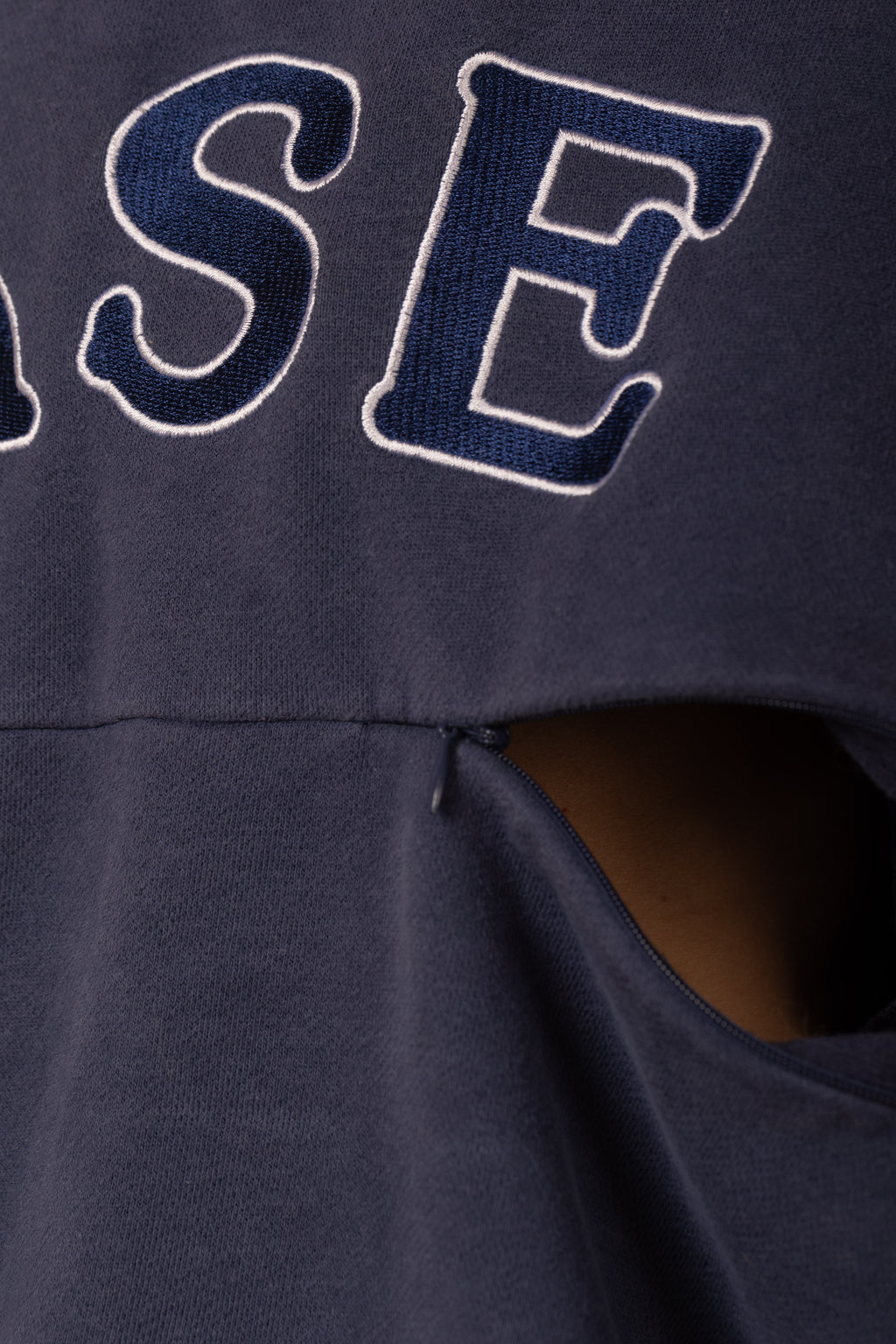 Breastfeeding Friendly Zip Access Sweatshirt - Navy